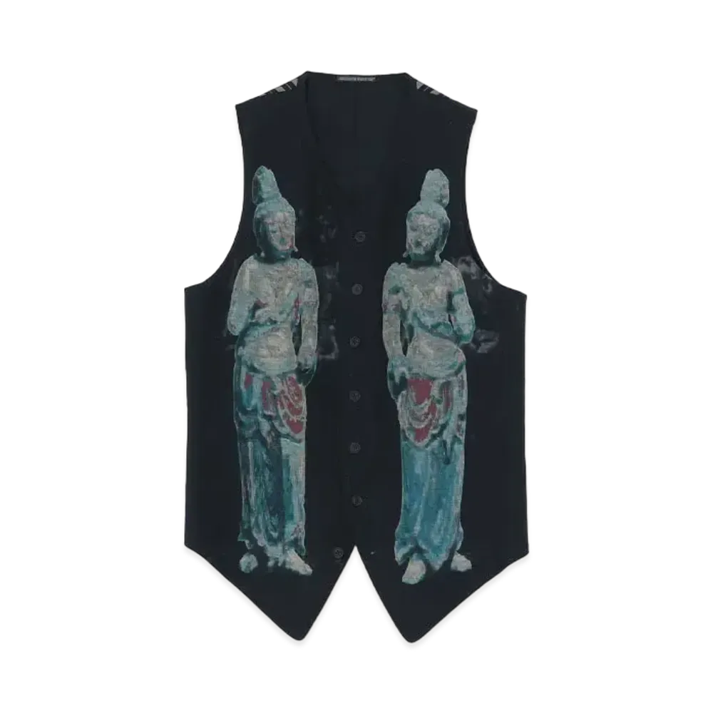 Yohji Yamamoto Ningen Shikkaku W-Ningen Shikkaku Design Vest "Black"