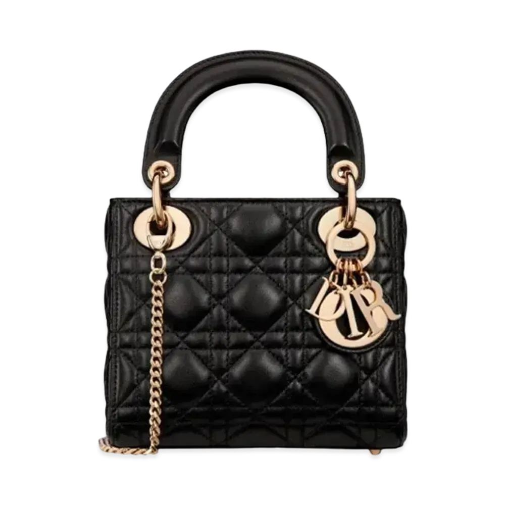 Dior Mini Lady Bag Cannage Lambskin "Black"