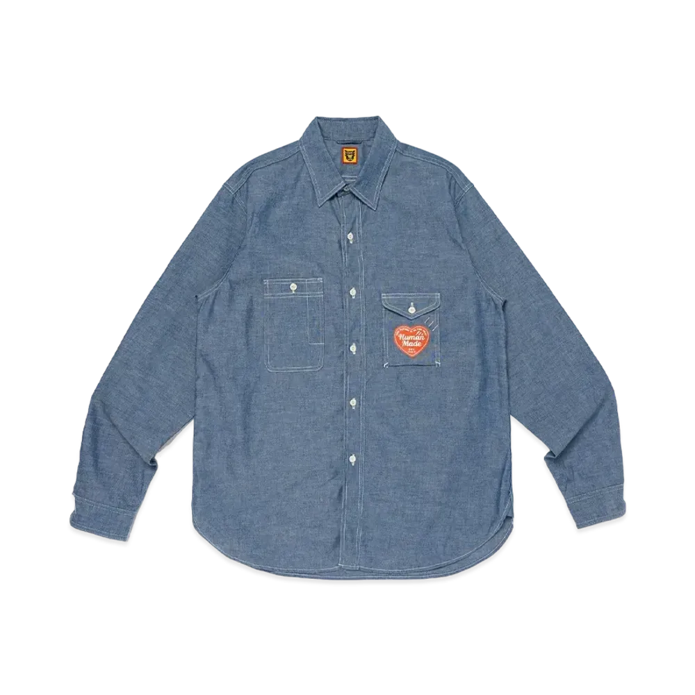 HUMAN MADE Chambray Work Shirt "Blue"