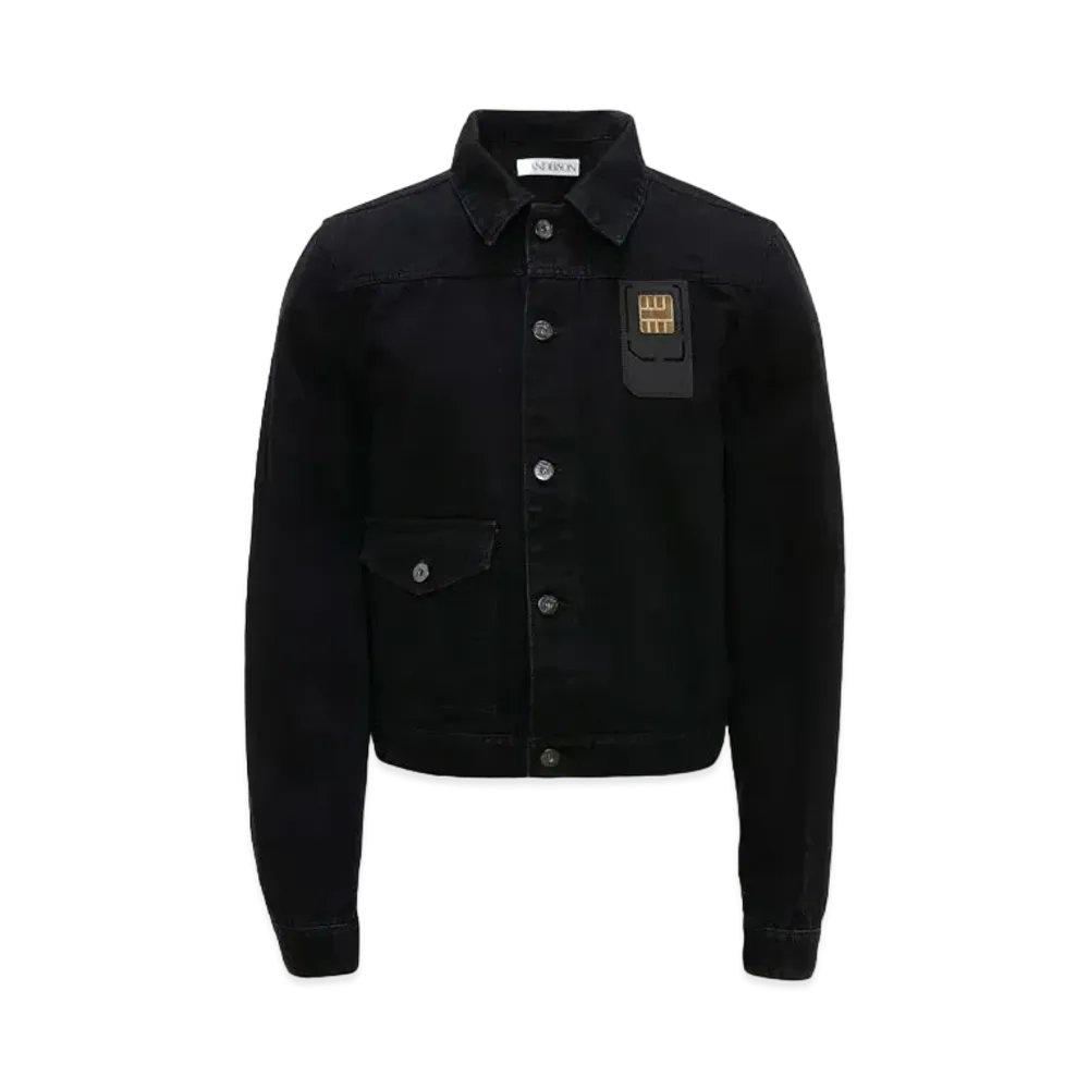 JW ANDERSON Sim Card Trucker Jacket "Black"