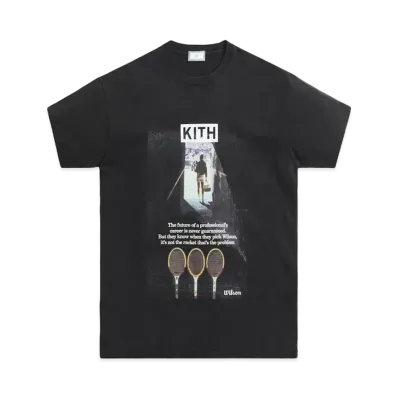 Kith x Wilson Stadium Vintage Tee "Black"