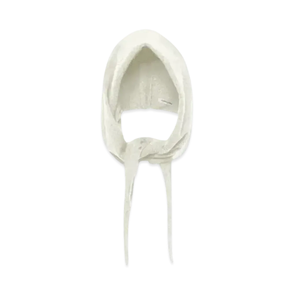 FUMIKA UCHIDA Cashmere Hooded Stole "White"