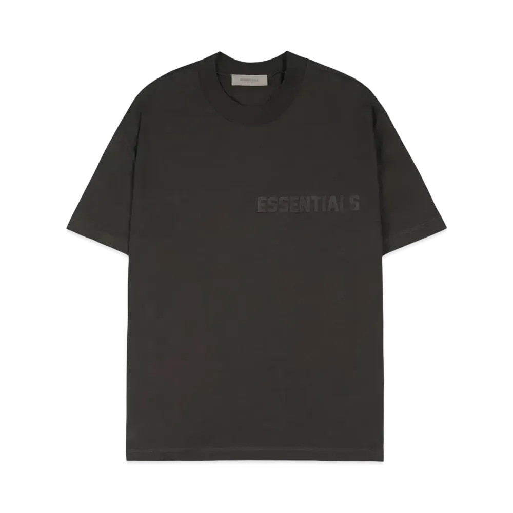FEAR OF GOD ESSENTIALS SS Tee (Felt Logo) "Off Black"