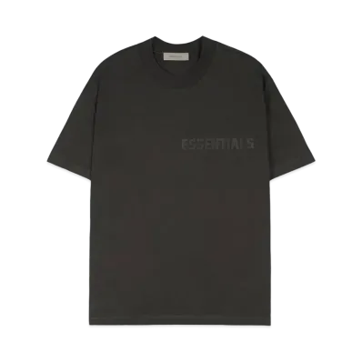 FEAR OF GOD ESSENTIALS SS Tee (Felt Logo) "Off Black"