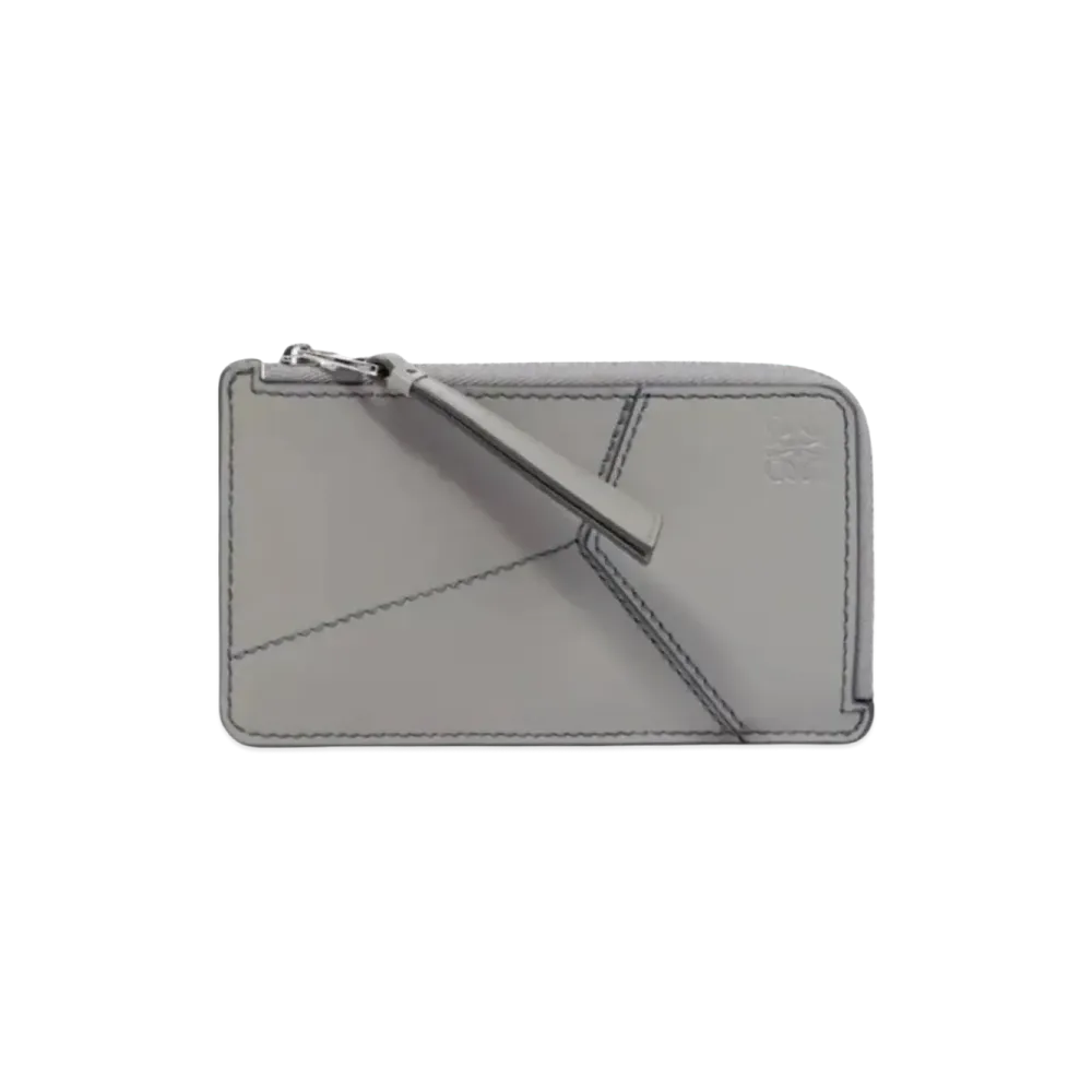LOEWE Puzzle Long Coin Card Holder Classic Calf "Asphalt Gray"