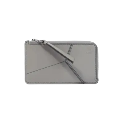 LOEWE Puzzle Long Coin Card Holder Classic Calf "Asphalt Gray"
