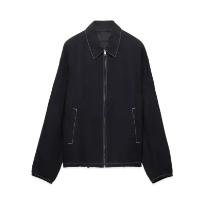 PRADA Men's Cotton Blouson Jacket "Black"