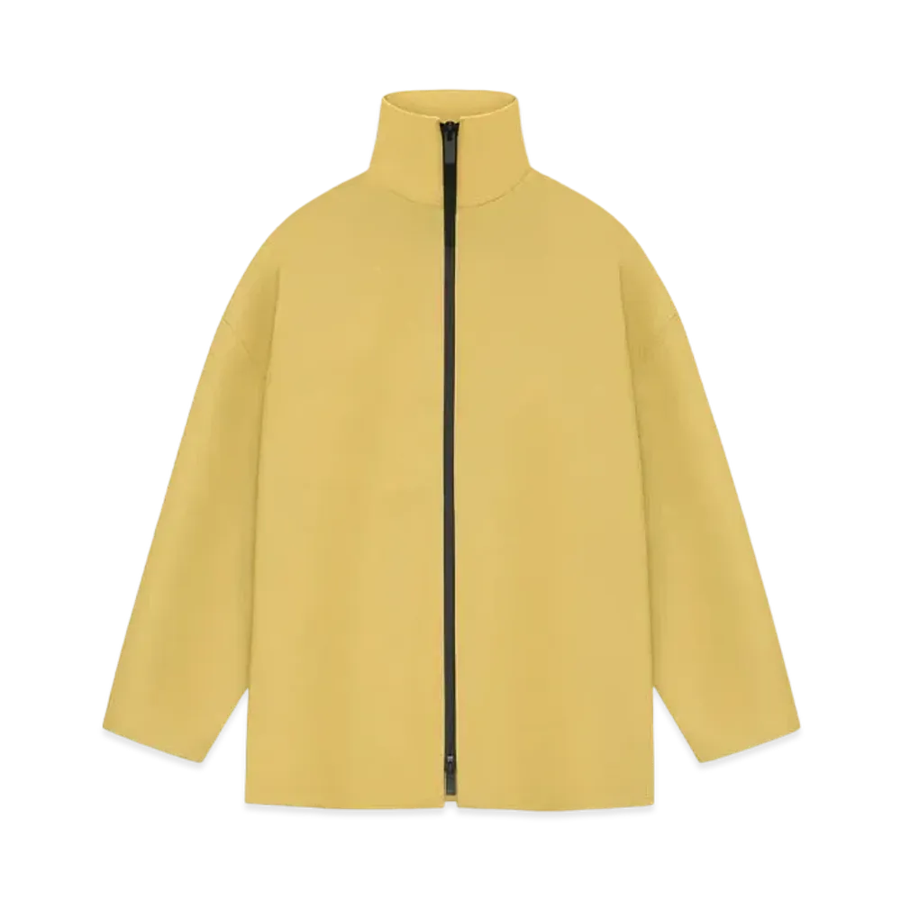 FEAR OF GOD ESSENTIALS Rubberized High Neck Jacket "Tuscan"