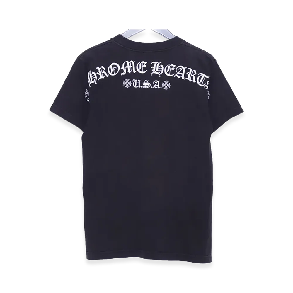 Chrome Hearts Old Arch Logo Scroll Label Pocket T-Shirt "Black"