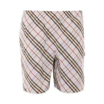 Burberry Check Shorts "Beige"