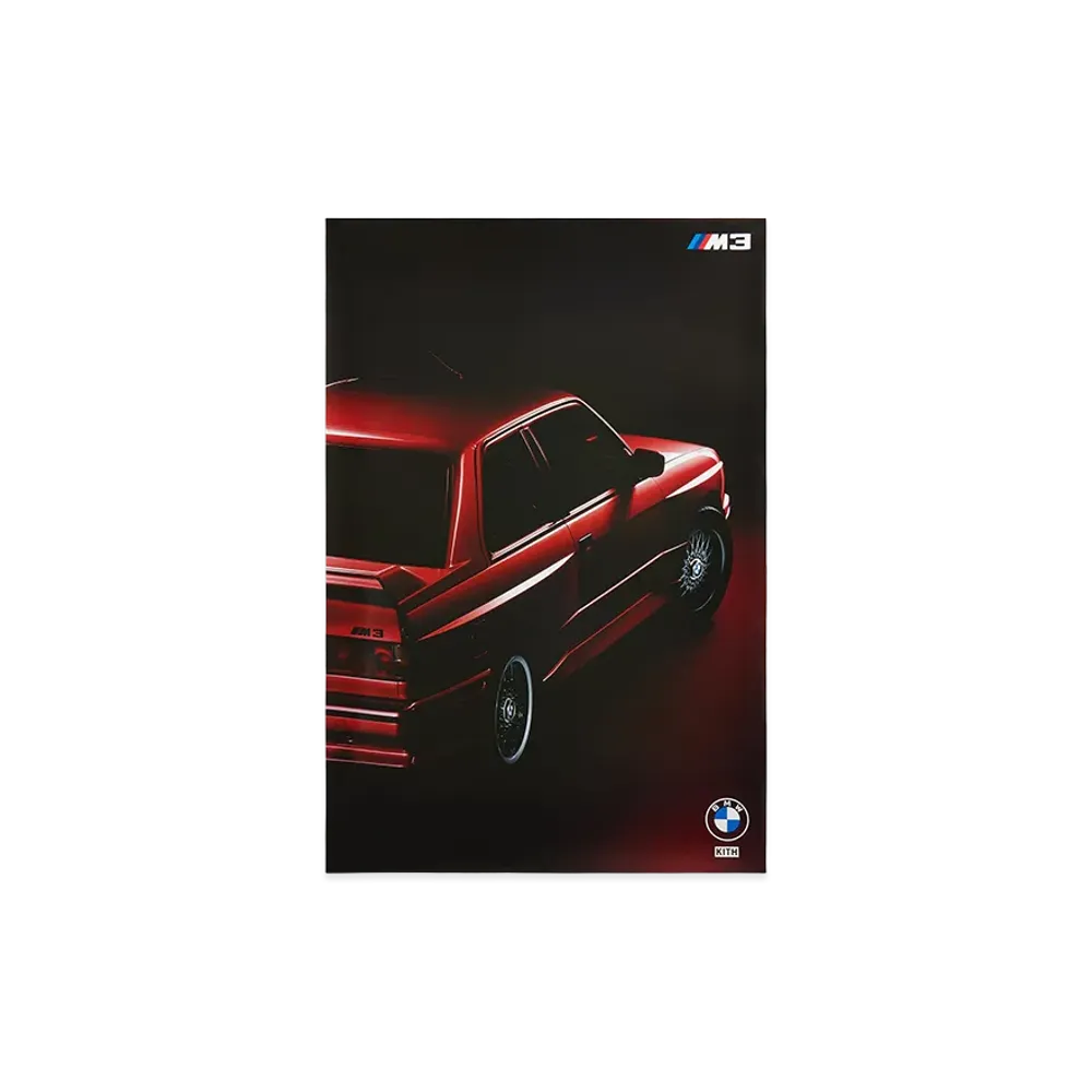 Kith x BMW 1989 E30 M3 Poster "Multi"