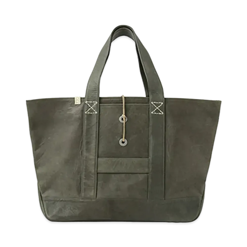 visvim HOMER TOTE (L) (FR VEG.LB) "Olive"