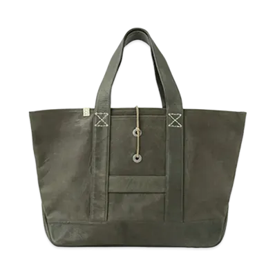 visvim HOMER TOTE (L) (FR VEG.LB) "Olive"