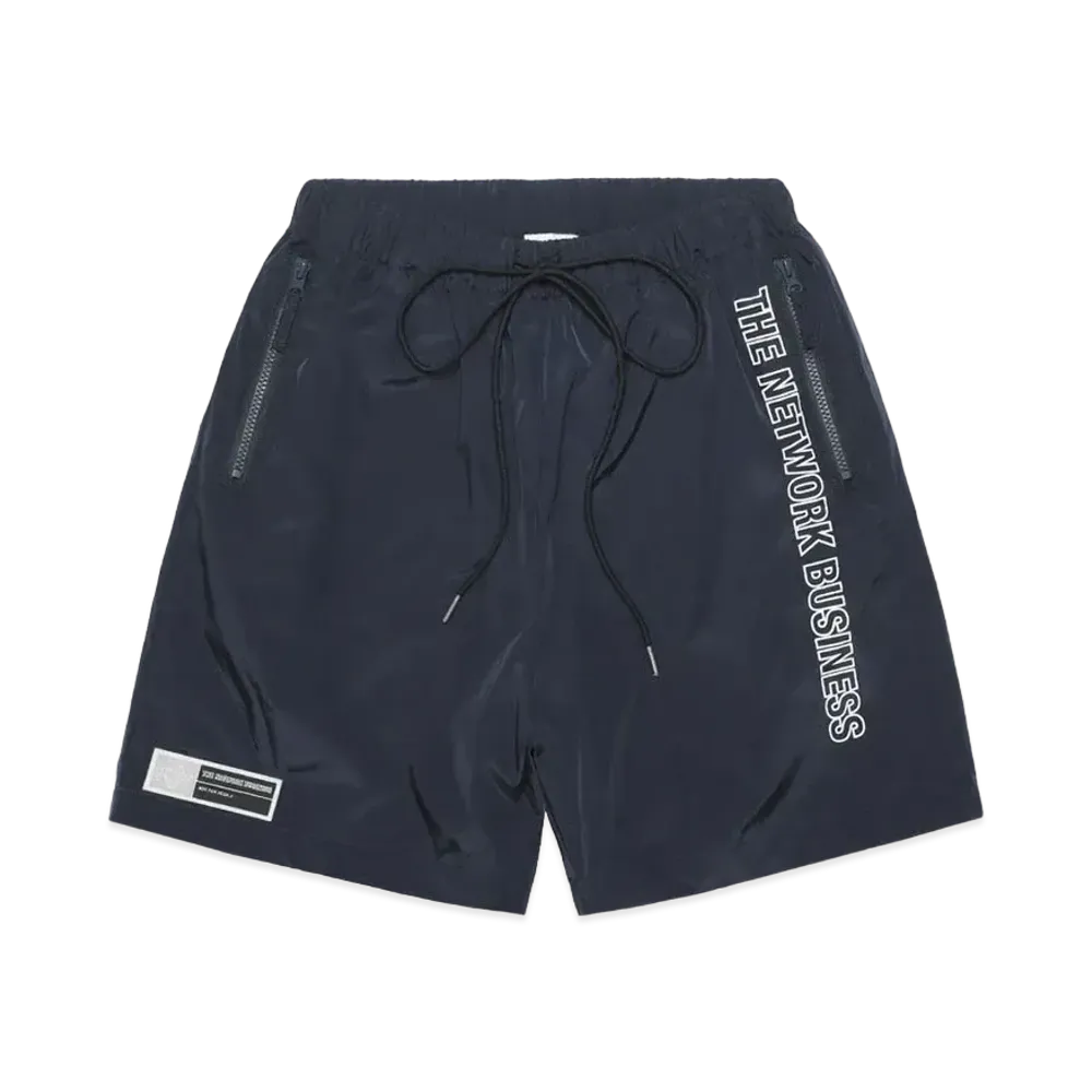 THE NETWORK BUSINESS Nylon Short Pants "Navy" TNBP011-0157