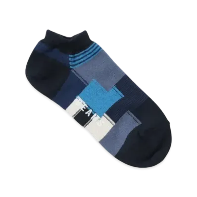 BEAMS Patchwork Ankle Socks "Navy"