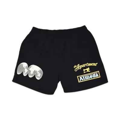 STABRIDGE The Almeda Club x The Apartment Hemisphere Shorts "Black"