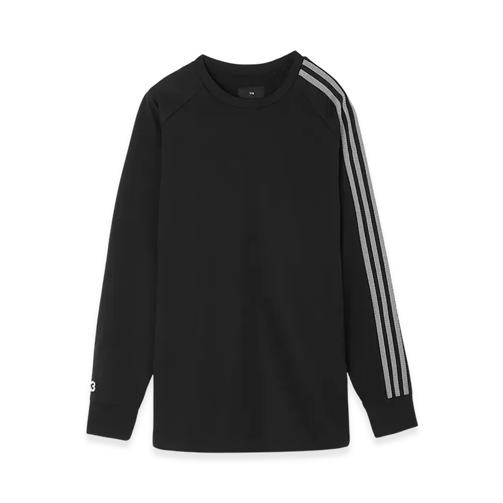 Y-3 3S LS Crewneck Tee "Black/Offwhite"