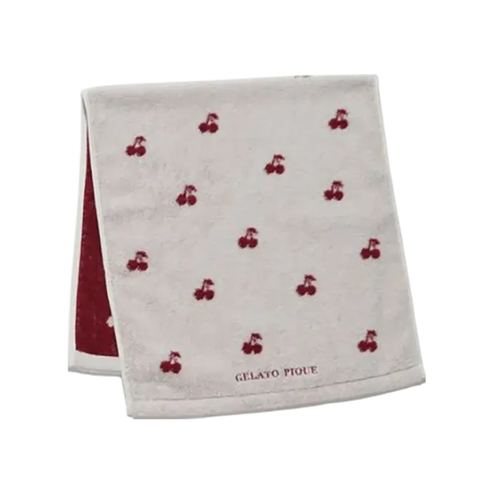 GELATO PIQUE Cherry Face Towel "Red"