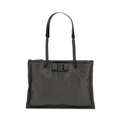 Salvatore Ferragamo Viva Bow Tote Bag "Black"