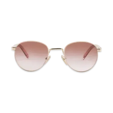 PRADA Sunglasses with The Iconic Metal Plaque Gradient Lenses "Matte Dark Brown"