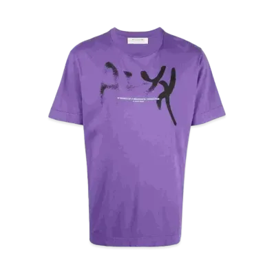 1017 ALYX 9SM Meaningful Connection Spray Logo-Print T-Shirt "Purple"