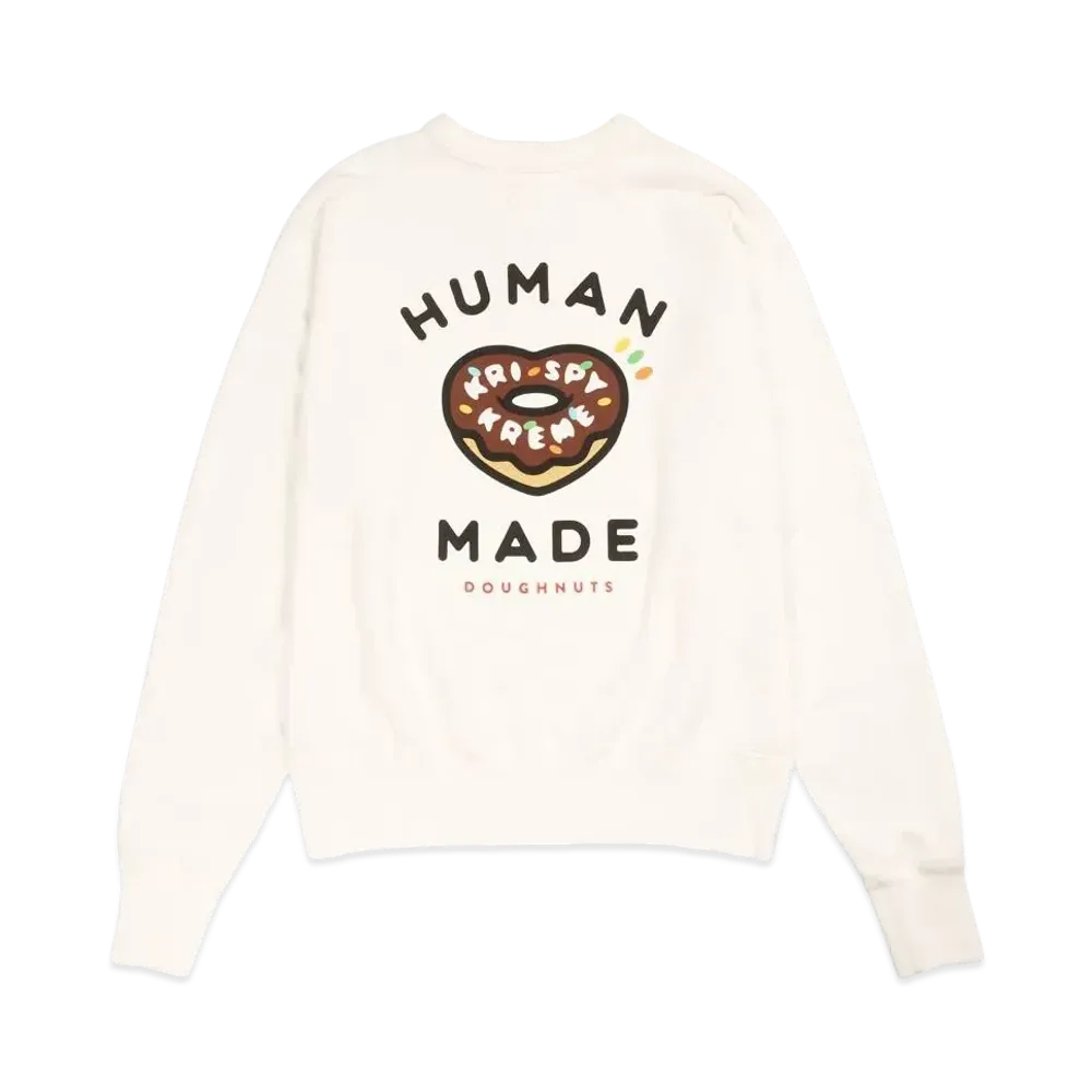 HUMAN MADE x Krispy Kreme Doughnuts Crewneck Sweatshirt "White"