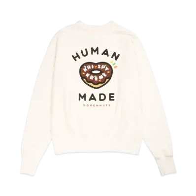 HUMAN MADE x Krispy Kreme Doughnuts Crewneck Sweatshirt "White"
