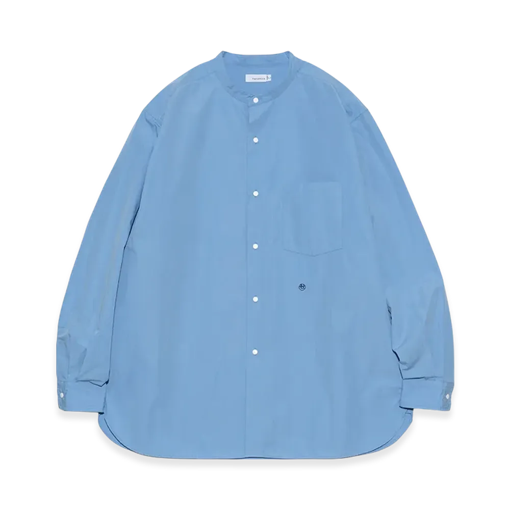 nanamica Band Collar Wind Shirt "Sax"