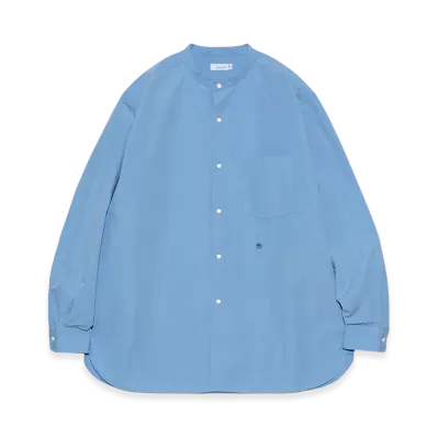 nanamica Band Collar Wind Shirt "Sax"