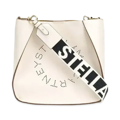 STELLA McCARTNEY Stella Logo Shoulder Bag "Pure White"