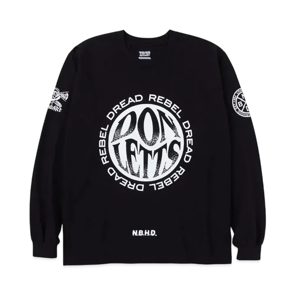 NEIGHBORHOOD x REBEL DREAD HARDWARE . Tee LS "Black"