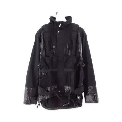 JUNYA WATANABE Cotton Nylon Lip x Ester Taffeta Jacket "Black"