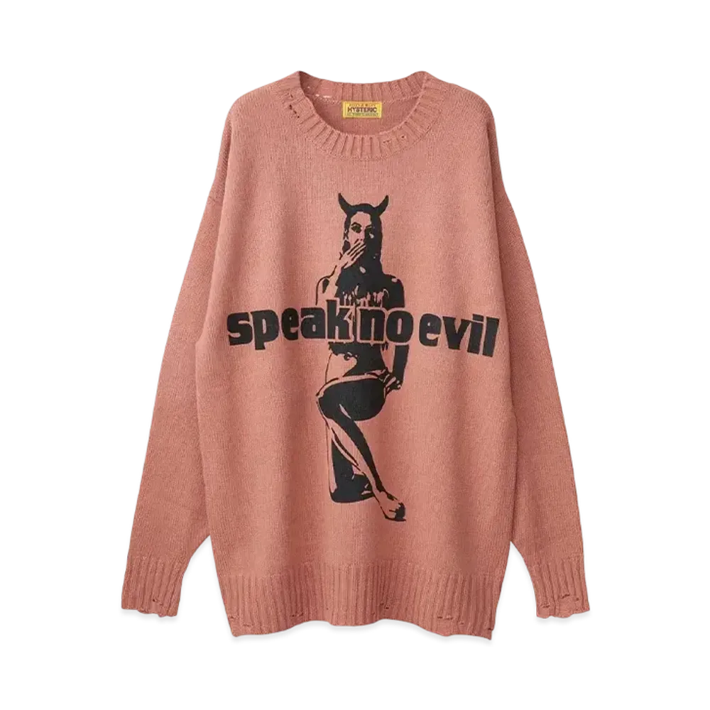 HYSTERIC GLAMOUR Speak No Evil One Piece "Pink"