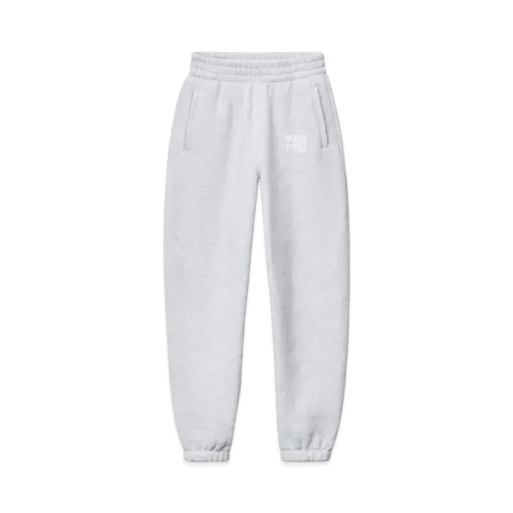 Alexander Wang Structured Terry Puff Logo Sweat Pants "Light Heather Gray"