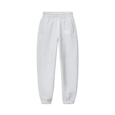 Alexander Wang Structured Terry Puff Logo Sweat Pants "Light Heather Gray"