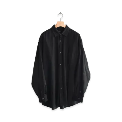 COMOLI Corduroy COMOLI Shirt "Black"