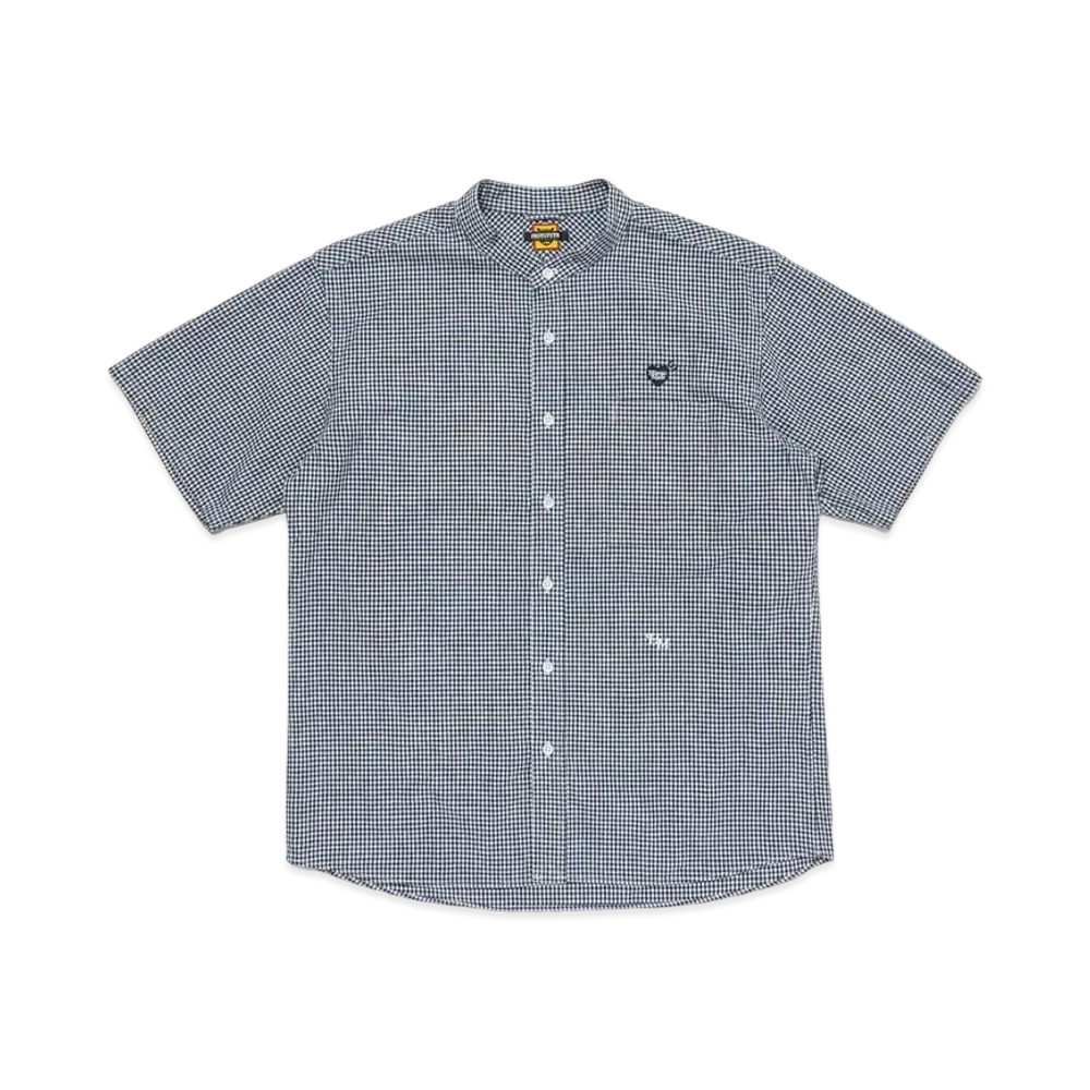 HUMAN MADE Stand Collar S/S Shirt "Blue"