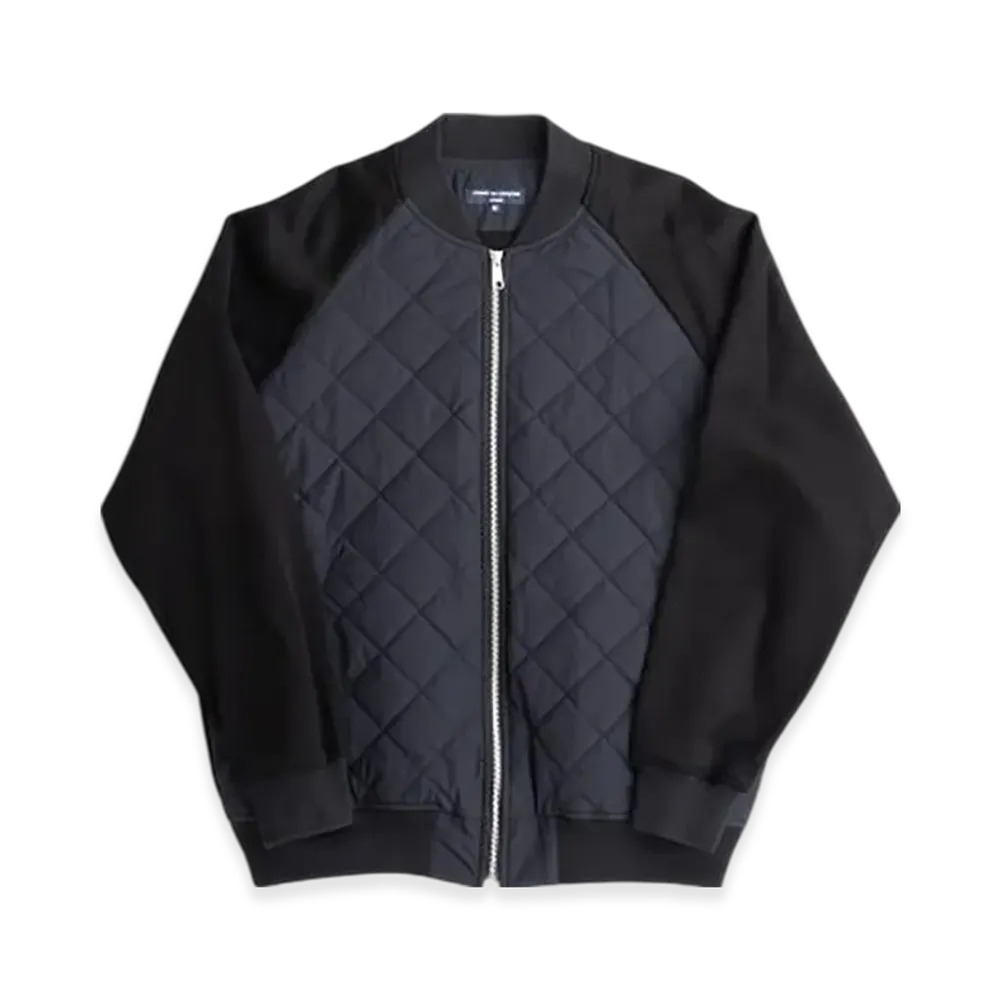 COMME des GARCONS HOMME Cotton Double FaceC/N Tusser Jk "Black"