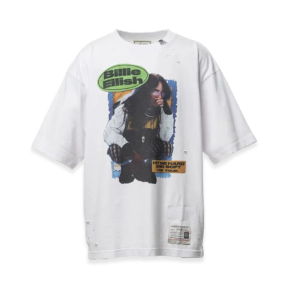 Maison MIHARA YASUHIRO x U/MUSIC Billie Eilish Graphic T-shirt "White"