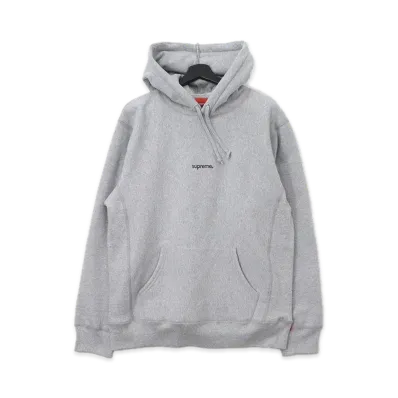 Supreme Trademark Hooded Sweatshirt "Grey"