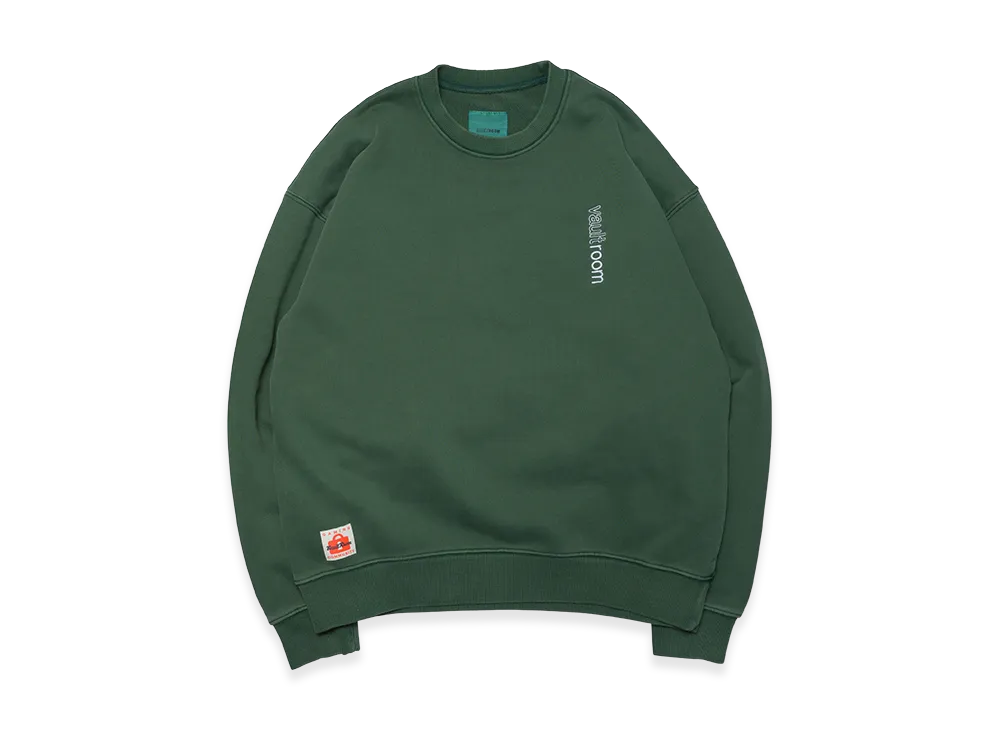 VAULTROOM Vertical Logo Dyed Crewneck "Green"