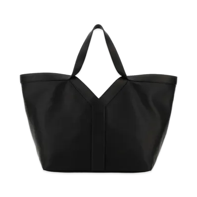 Saint Laurent Women's Leather Y Shopping Bag "Black"