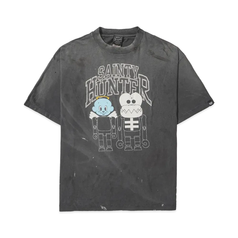 Saint Mxxxxxx x BOUNTY HUNTER BH SS Tee Skull K&Baby M "Black"