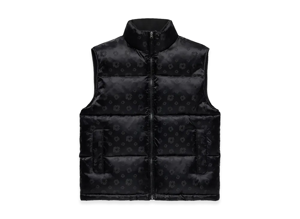 DENIM TEARS Jacquard Monogram Cotton Wreath Vest "Black"