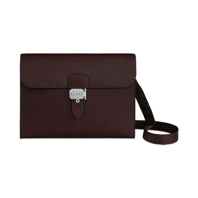 Hermes Sac a Depeches 29 Messenger Bag "Rouge Sellier"