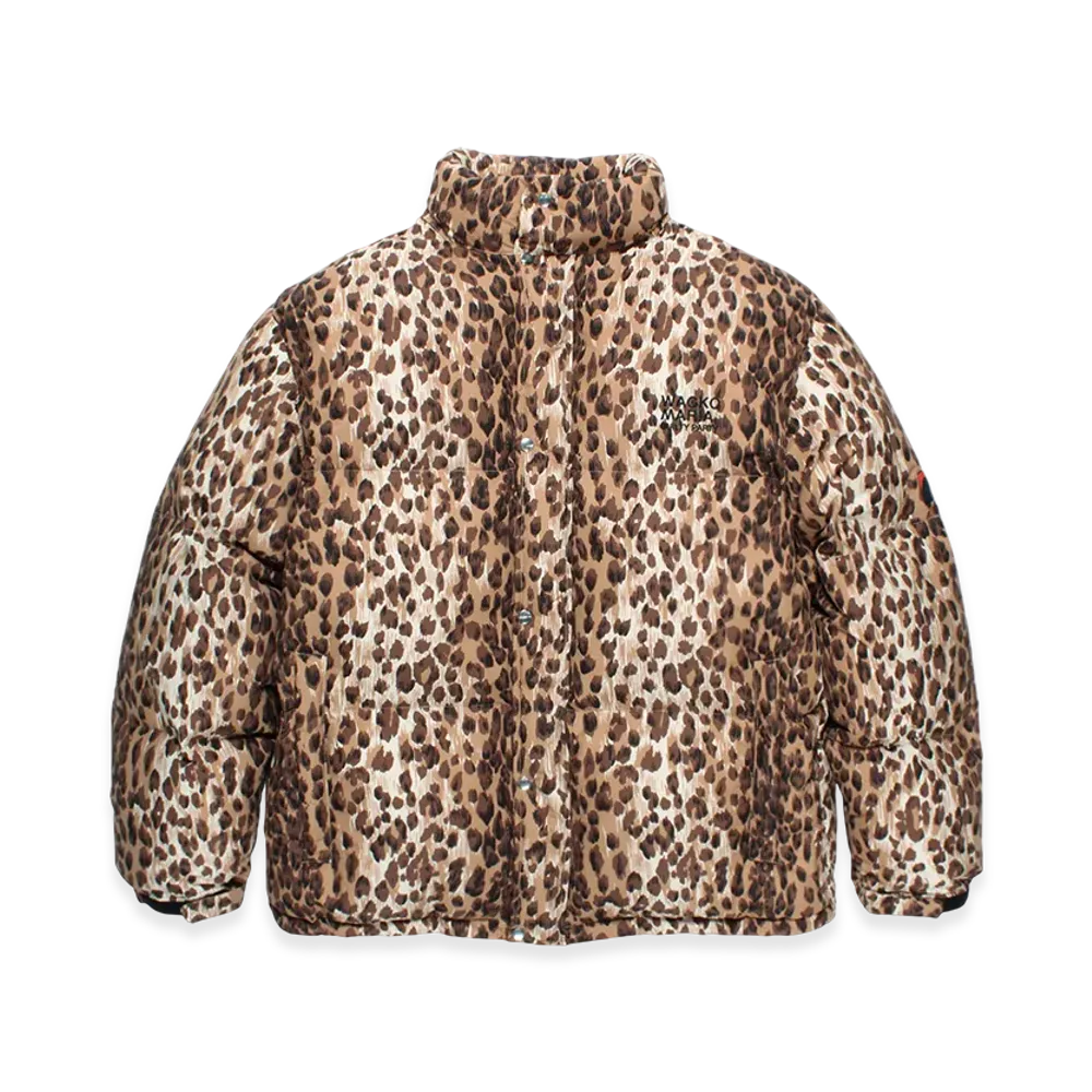 WACKO MARIA x NANGA Leopard Down Jacket "Beige"