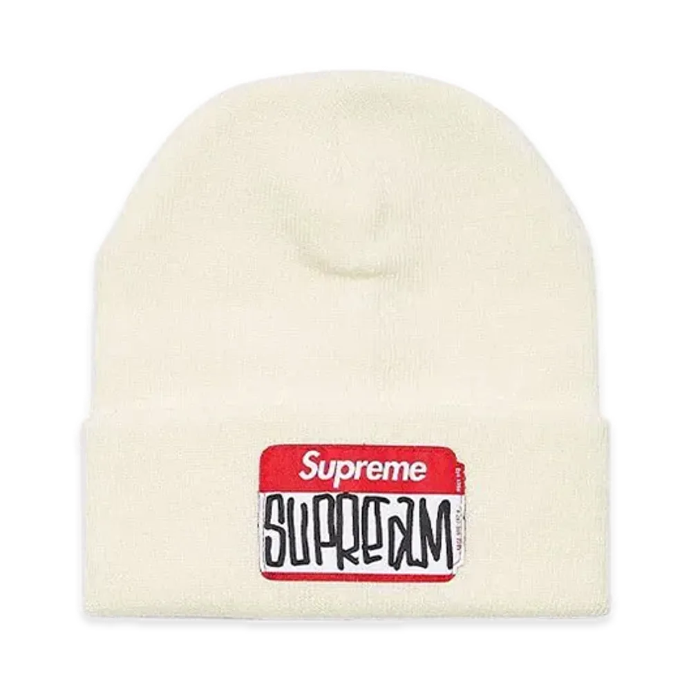 Supreme Gonz Nametag Beanie "Natural"