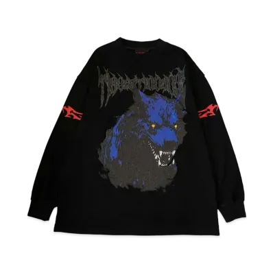 T.C.R BY TOUCHER T.C.R WOLF L/S TEE "BLACK"