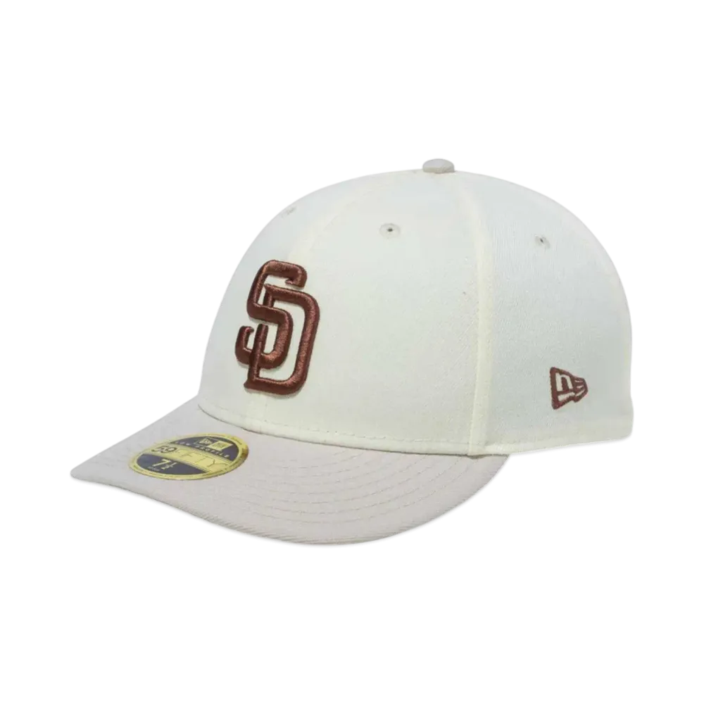 NEW ERA LP 59Fifty White Pack San Diego Padres "Chrome/Stone"