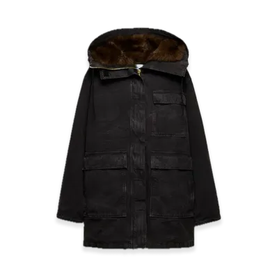 PRADA Canvas Coat "Black"